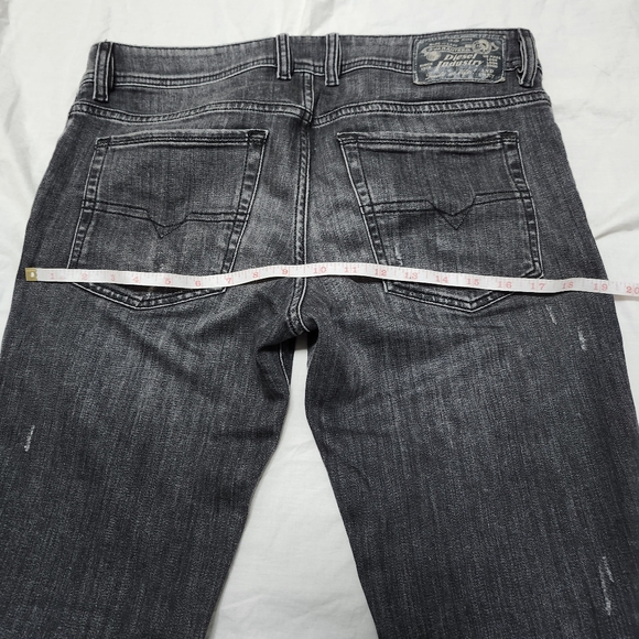 Diesel Troxer R4NQ8 Slim Skinny Faded Black Stretch Jeans W33 xL34 - Picture 13 of 13